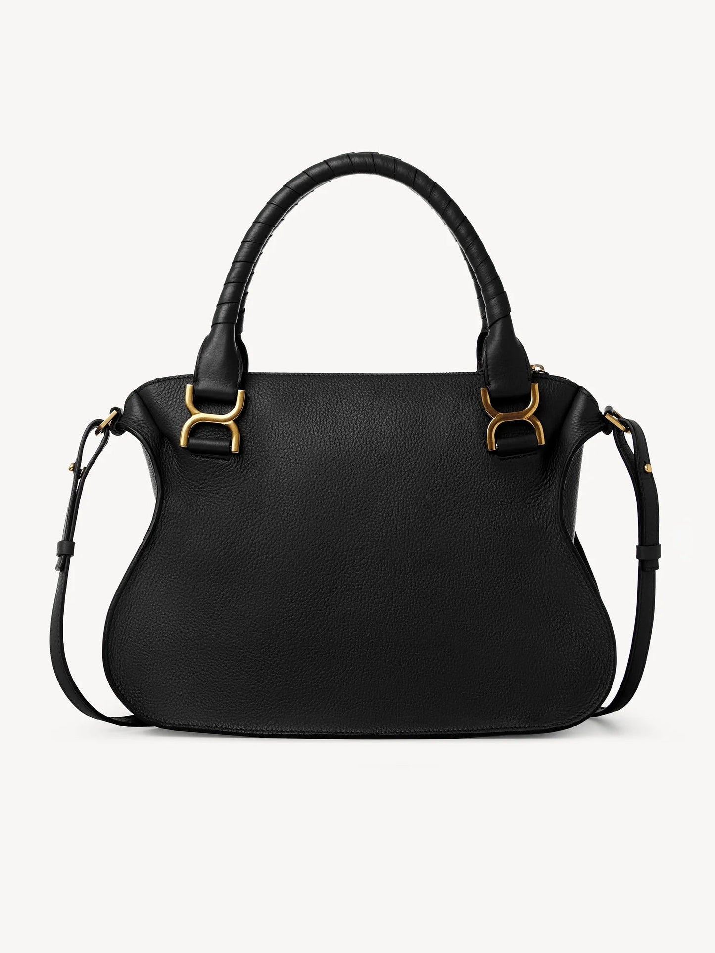 CHLOÉ MEDIUM MARCIE GRAINED CALFSKIN LEATHER BAG