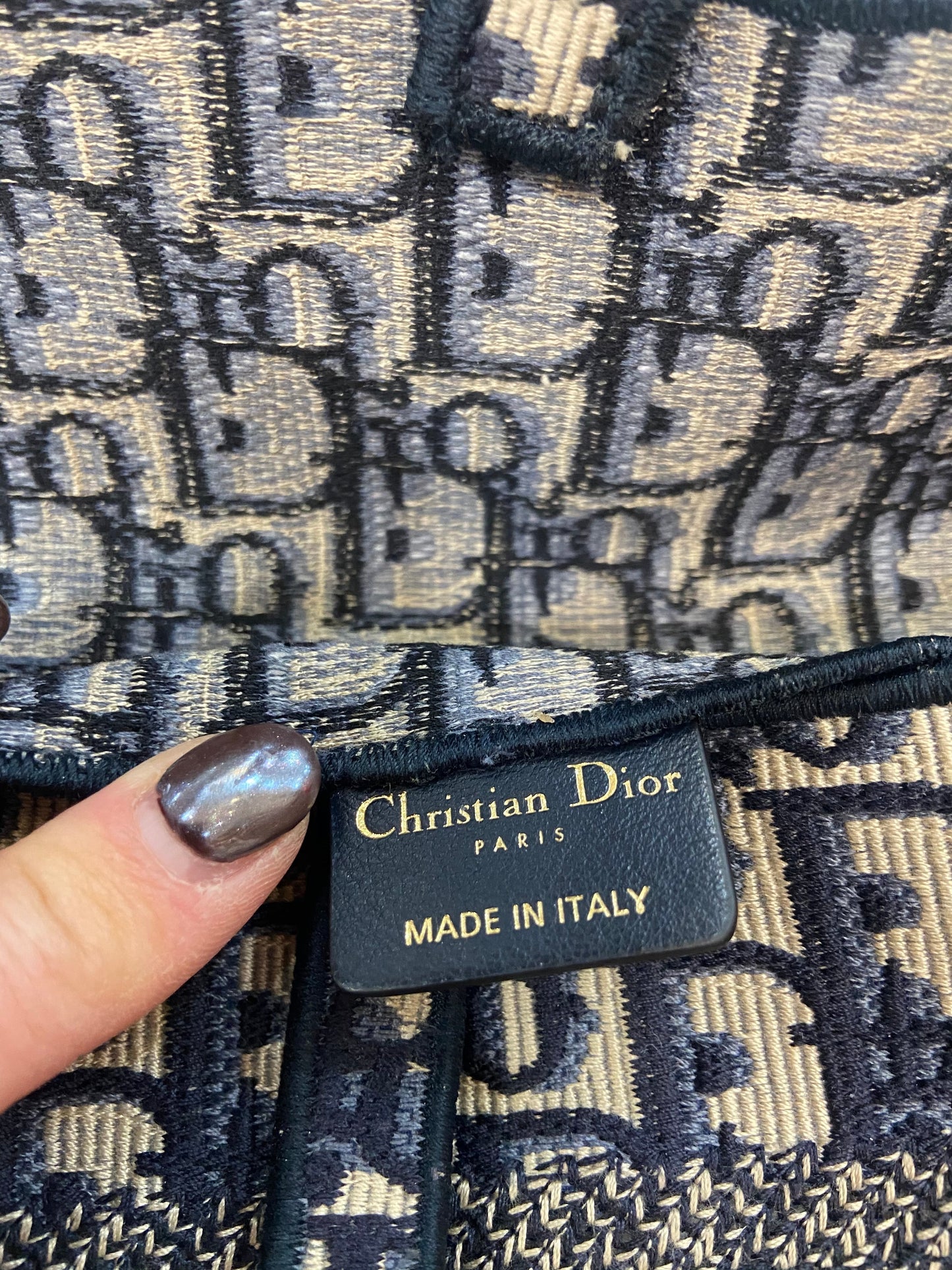 CHRISTIAN DIOR OBLIQUE SADDLE BELT BAG