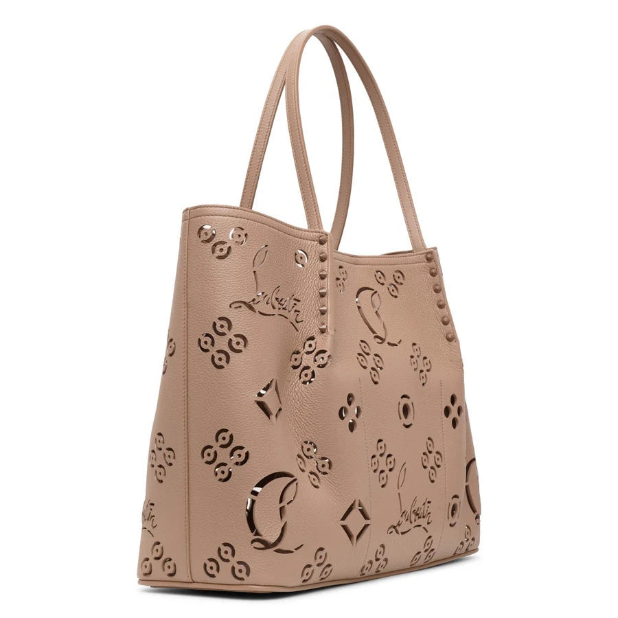 CHRISTIAN LOUBOUTIN CABAROCK LOUBINTHESKY PERFORATED LEATHER LARGE TOTE BAG