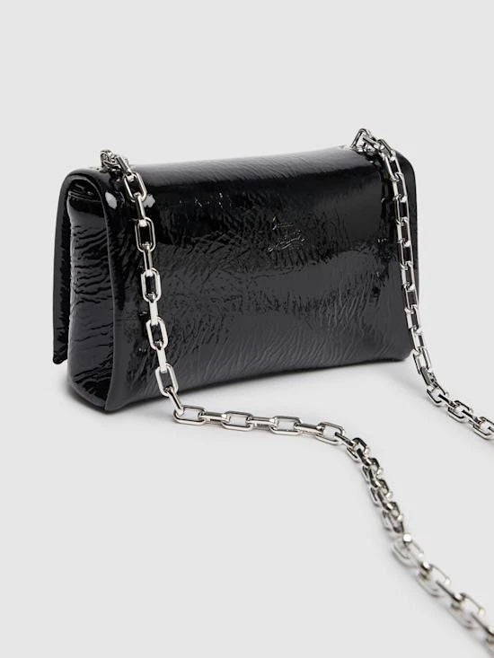 CHRISTIAN LOUBOUTIN LOUBI54 SOFT PATENT LEATHER CROSSBODY
