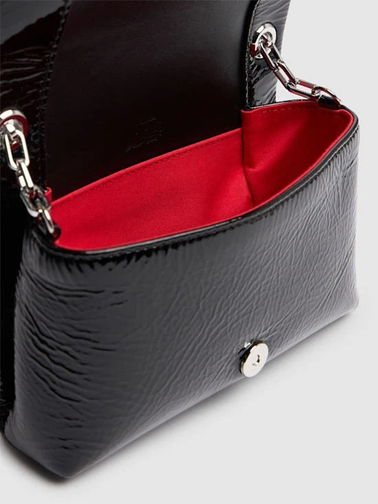 CHRISTIAN LOUBOUTIN LOUBI54 SOFT PATENT LEATHER CROSSBODY