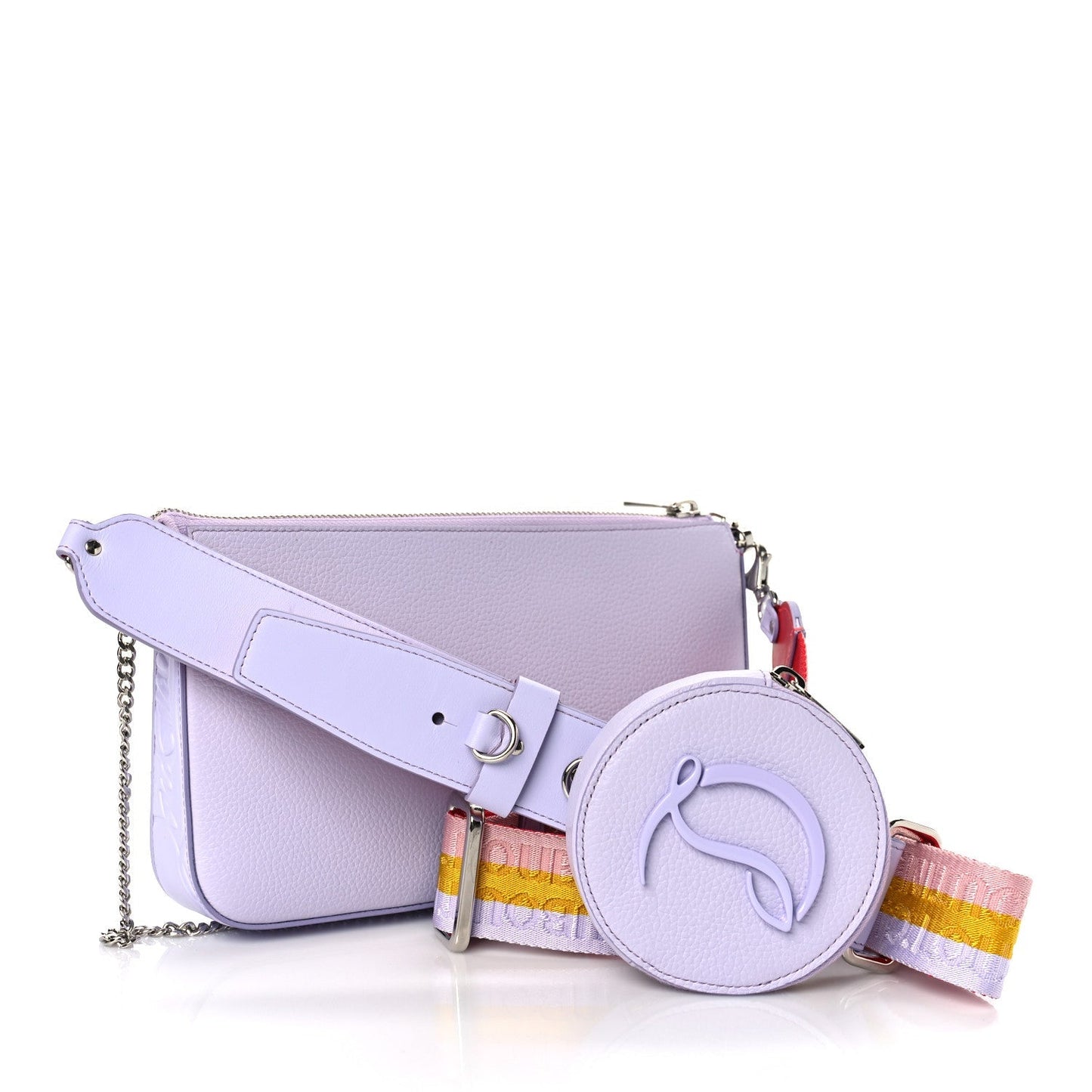 CHRISTIAN LOUBOUTIN LOUBILA HYBRID LEATHER CROSSBODY BAG