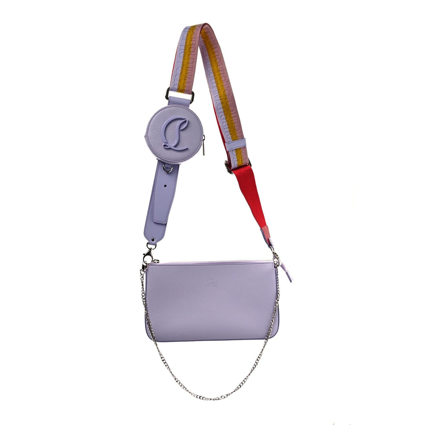 CHRISTIAN LOUBOUTIN LOUBILA HYBRID LEATHER CROSSBODY BAG