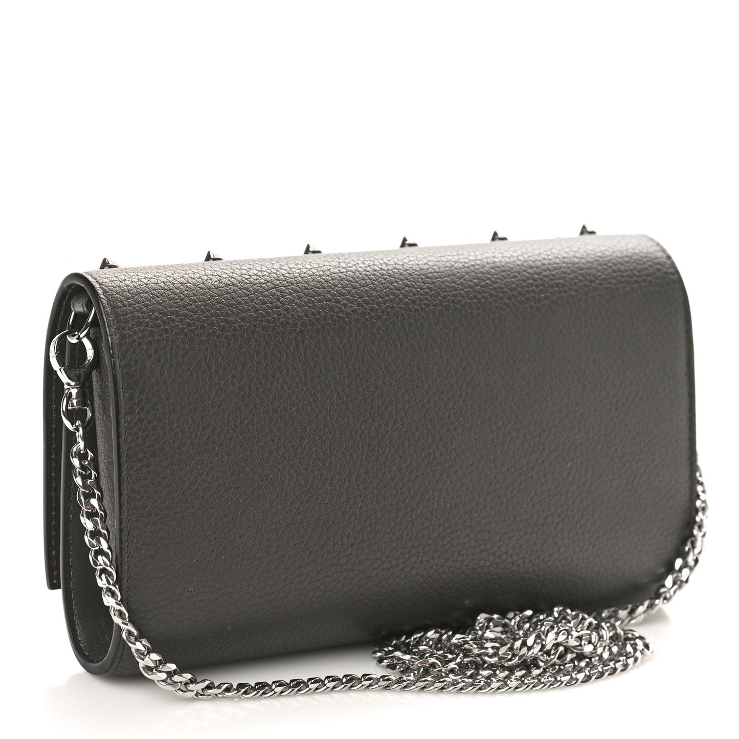 CHRISTIAN LOUBOUTIN PALOMA LOUBINTHESKY LEATHER WALLET ON A CHAIN