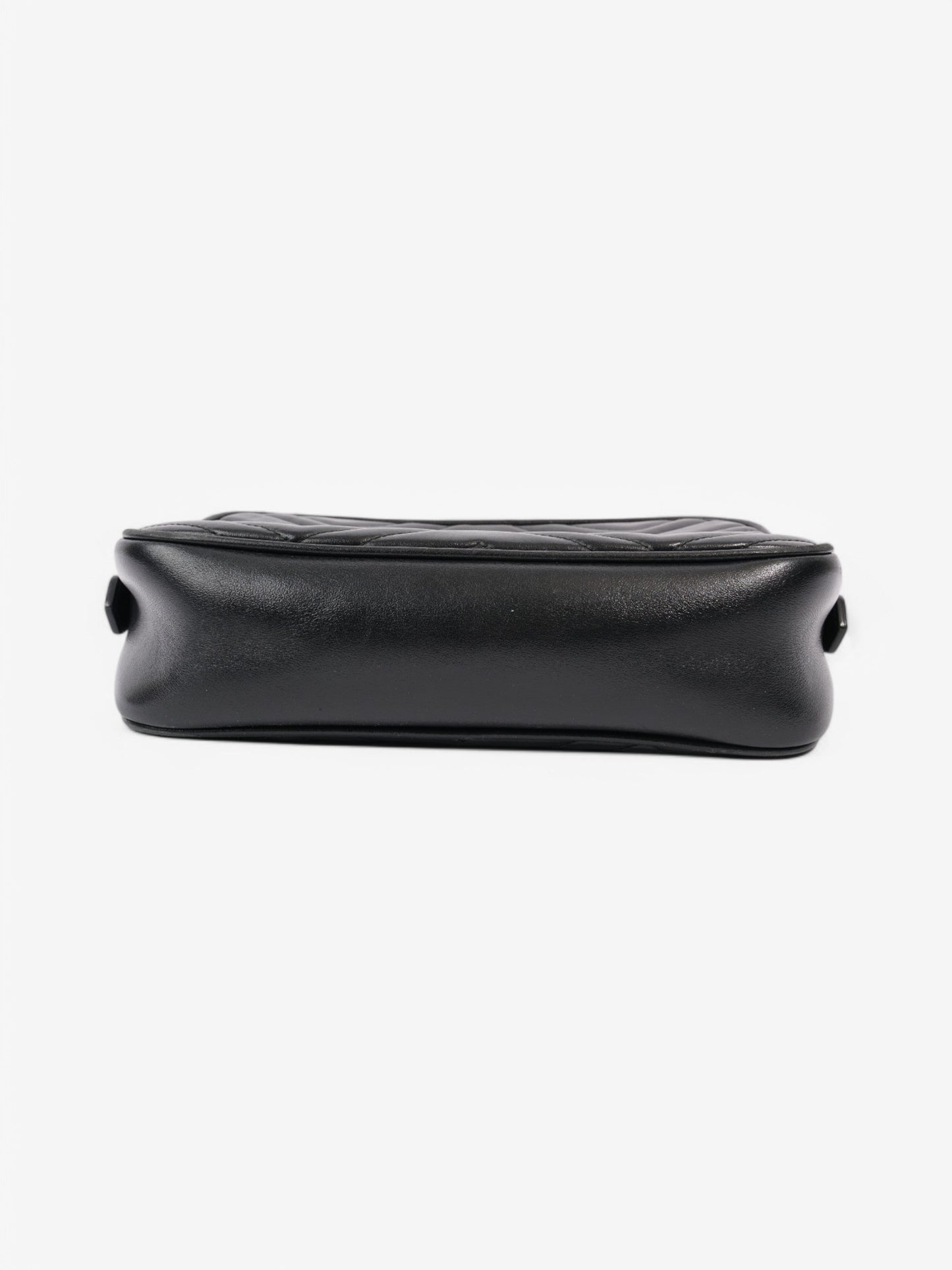Gucci Marmont Zip Black Matelasse Leather Small