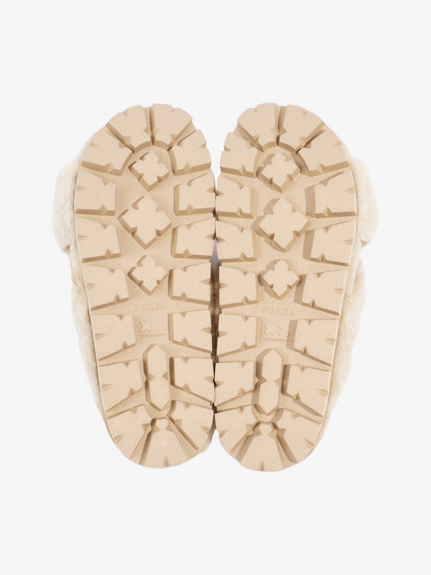 Prada Shearling Sandals Beige Shearling EU 40 UK 7