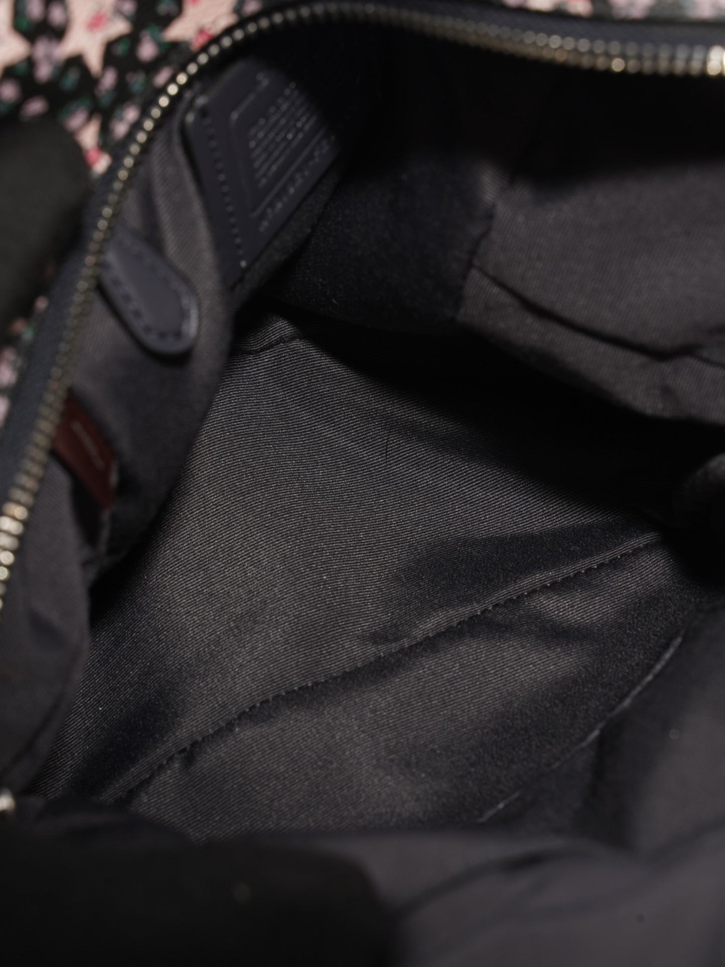 Coach Charlie Pink / Black Coated Canvas Small
