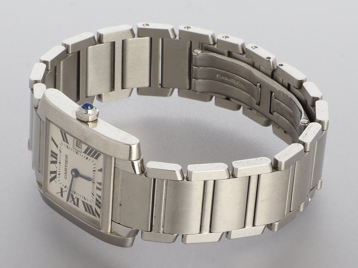 Cartier Medium Stainless Steel Tank FranÃ§aise Watch