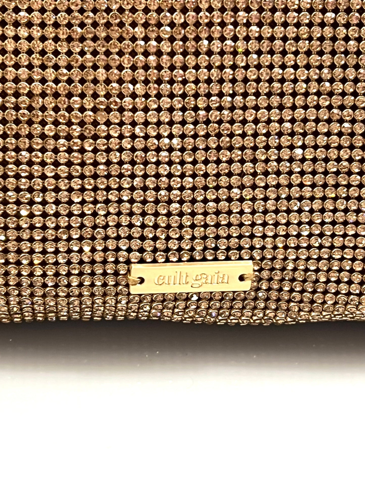 CULT GAIA HERA NANO CRYSTAL EMBELLISHED KNOTTED SHOULDER BAG