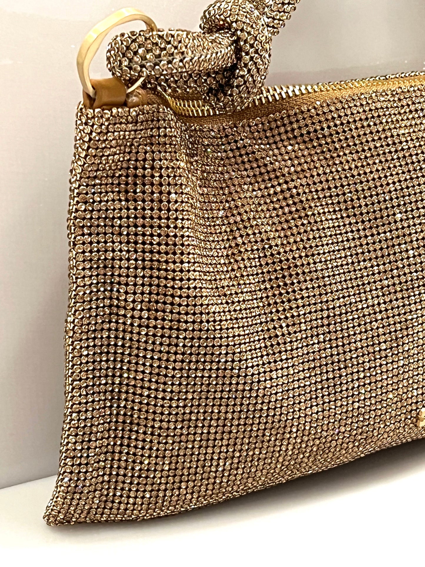 CULT GAIA HERA NANO CRYSTAL EMBELLISHED KNOTTED SHOULDER BAG
