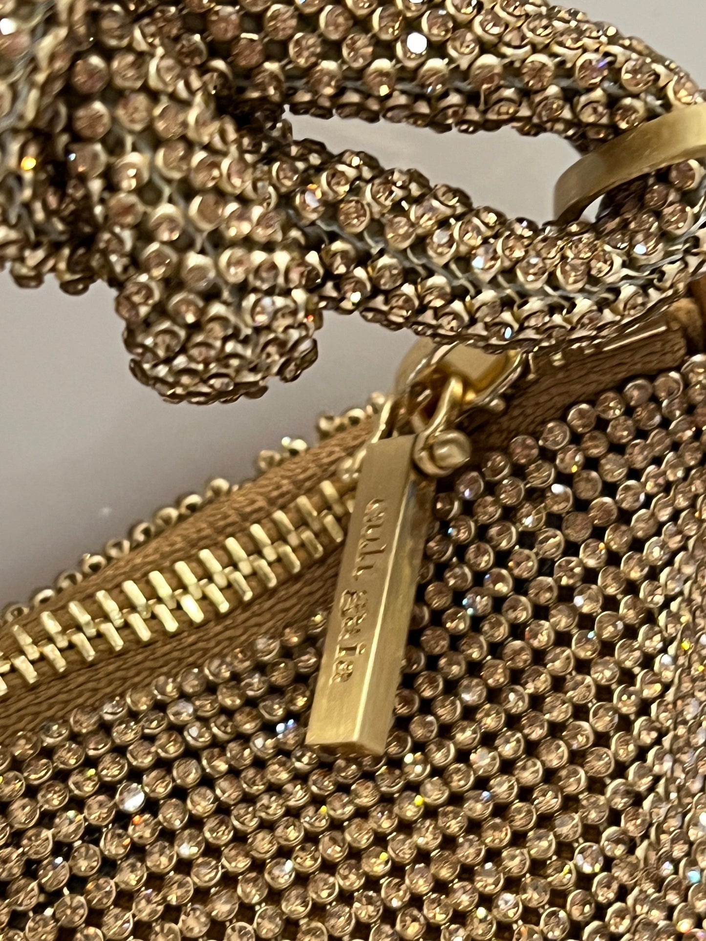 CULT GAIA HERA NANO CRYSTAL EMBELLISHED KNOTTED SHOULDER BAG