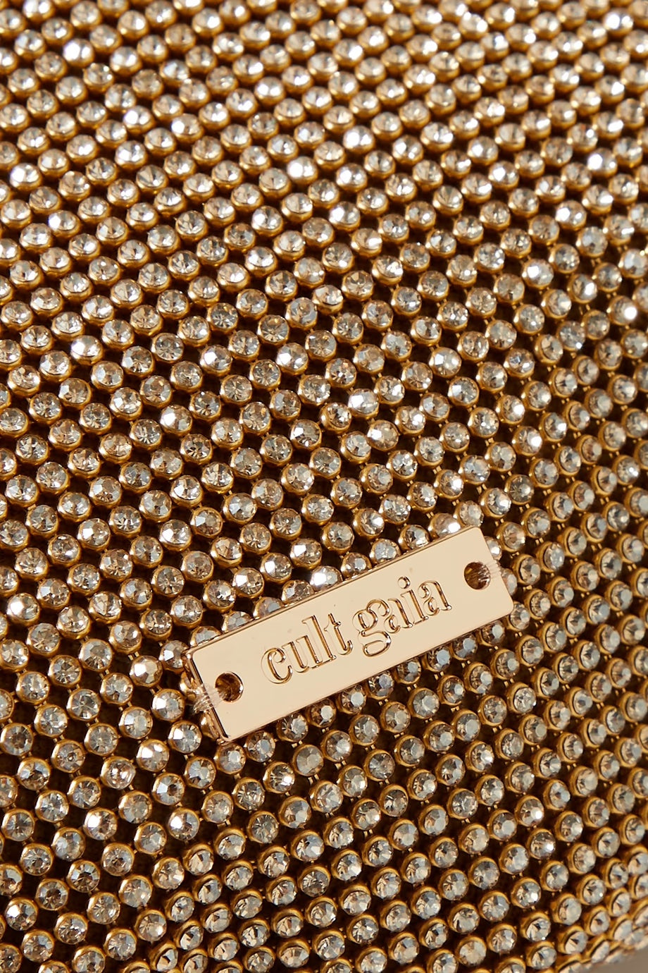 CULT GAIA HERA NANO CRYSTAL EMBELLISHED KNOTTED SHOULDER BAG