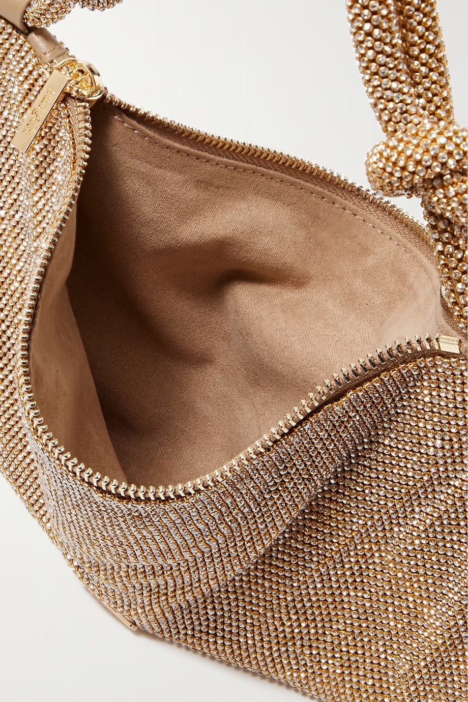 CULT GAIA HERA NANO CRYSTAL EMBELLISHED KNOTTED SHOULDER BAG