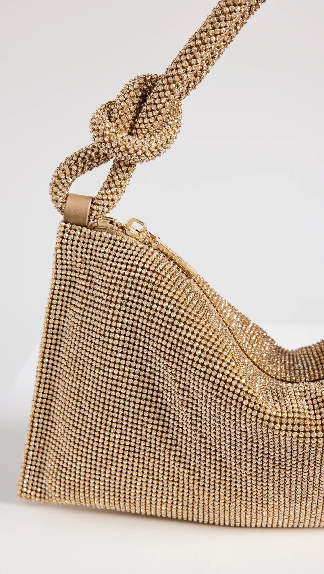 CULT GAIA HERA NANO CRYSTAL EMBELLISHED KNOTTED SHOULDER BAG