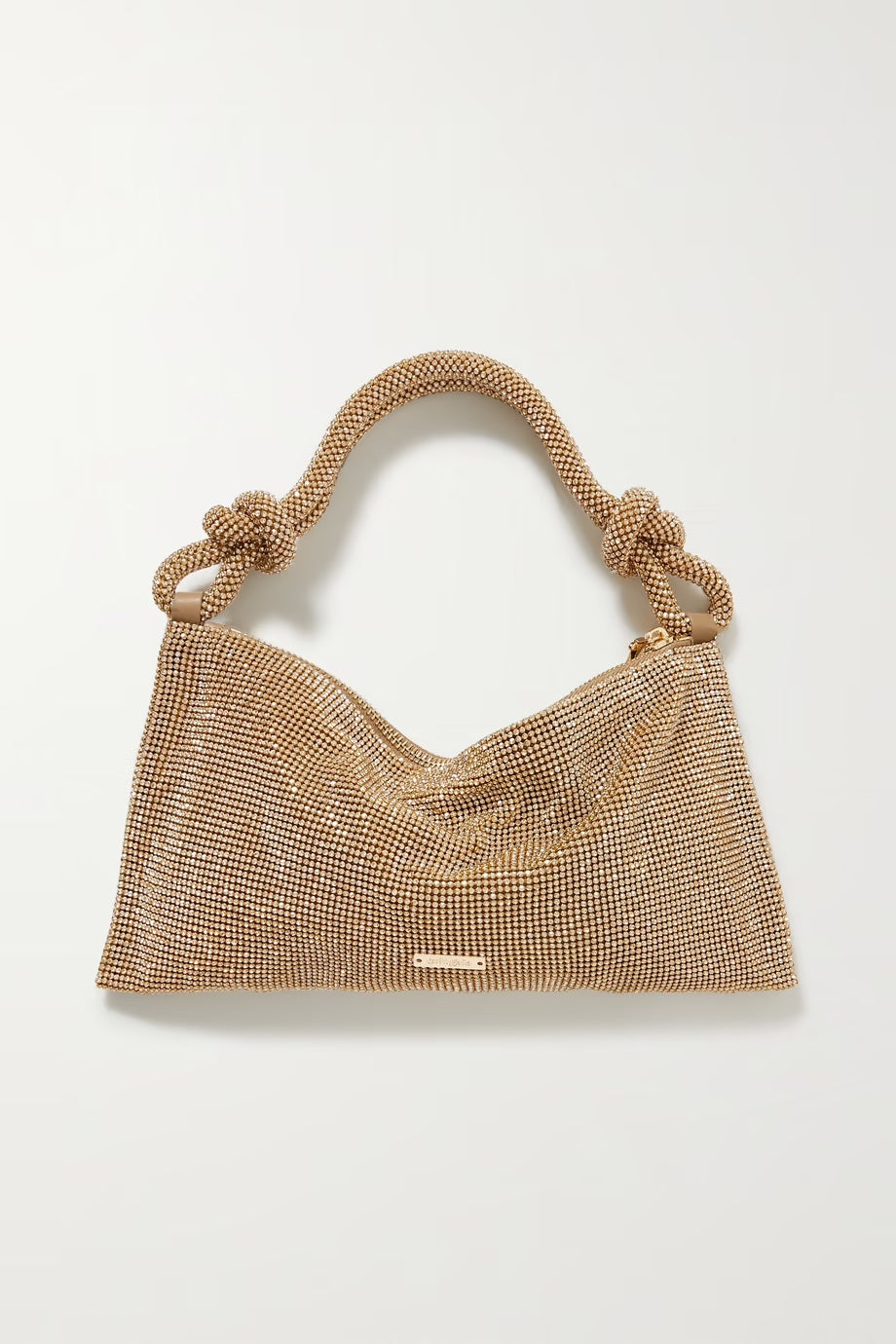 CULT GAIA HERA NANO CRYSTAL EMBELLISHED KNOTTED SHOULDER BAG