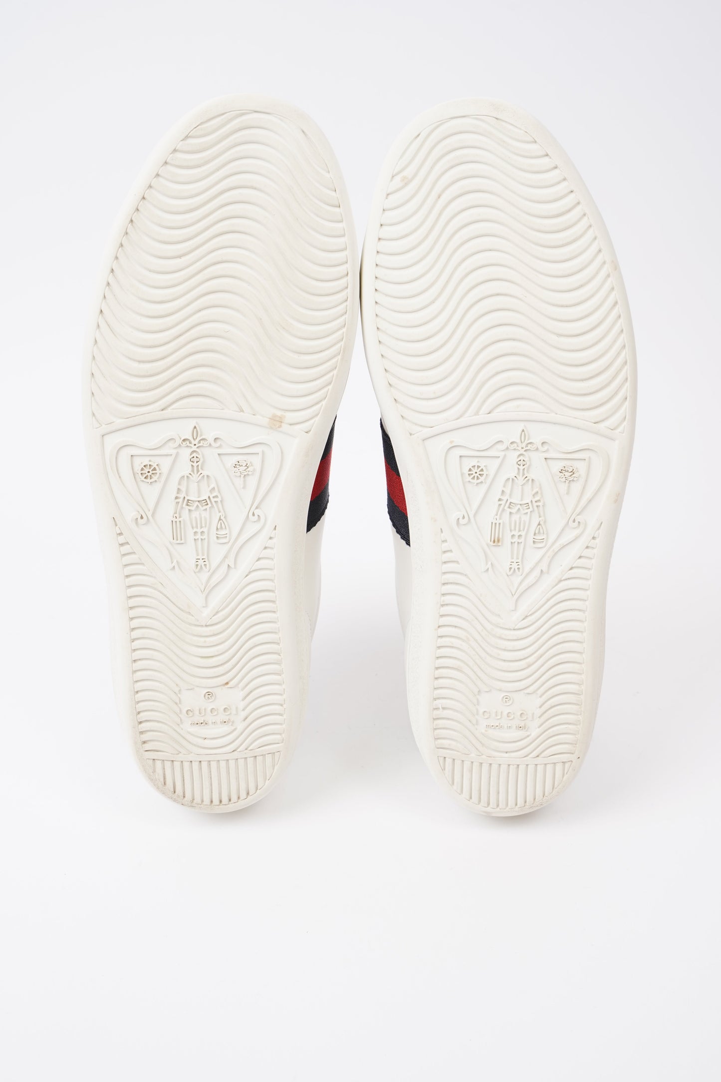 Gucci Ace Sneakers White  / Navy / Red Leather EU 39 UK 6