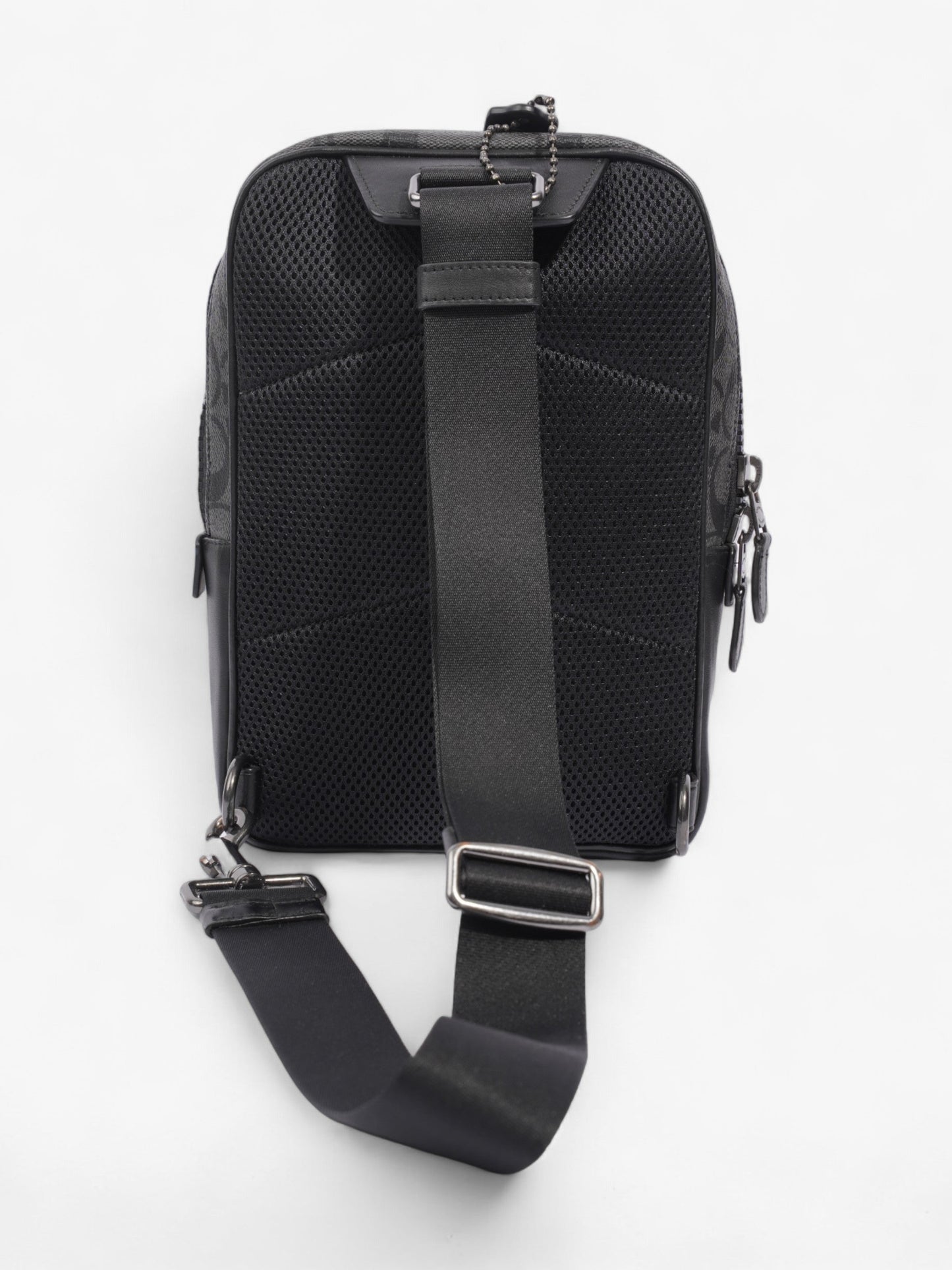 Coach Track Pack Black Coated Canvas