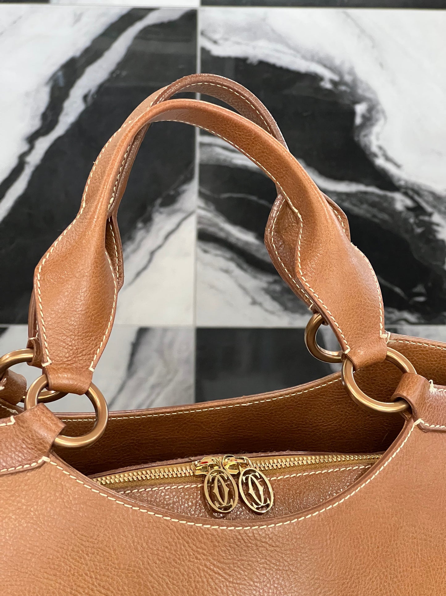 CARTIER LEATHER MARCELLO DE CARTIER SHOULDER BAG