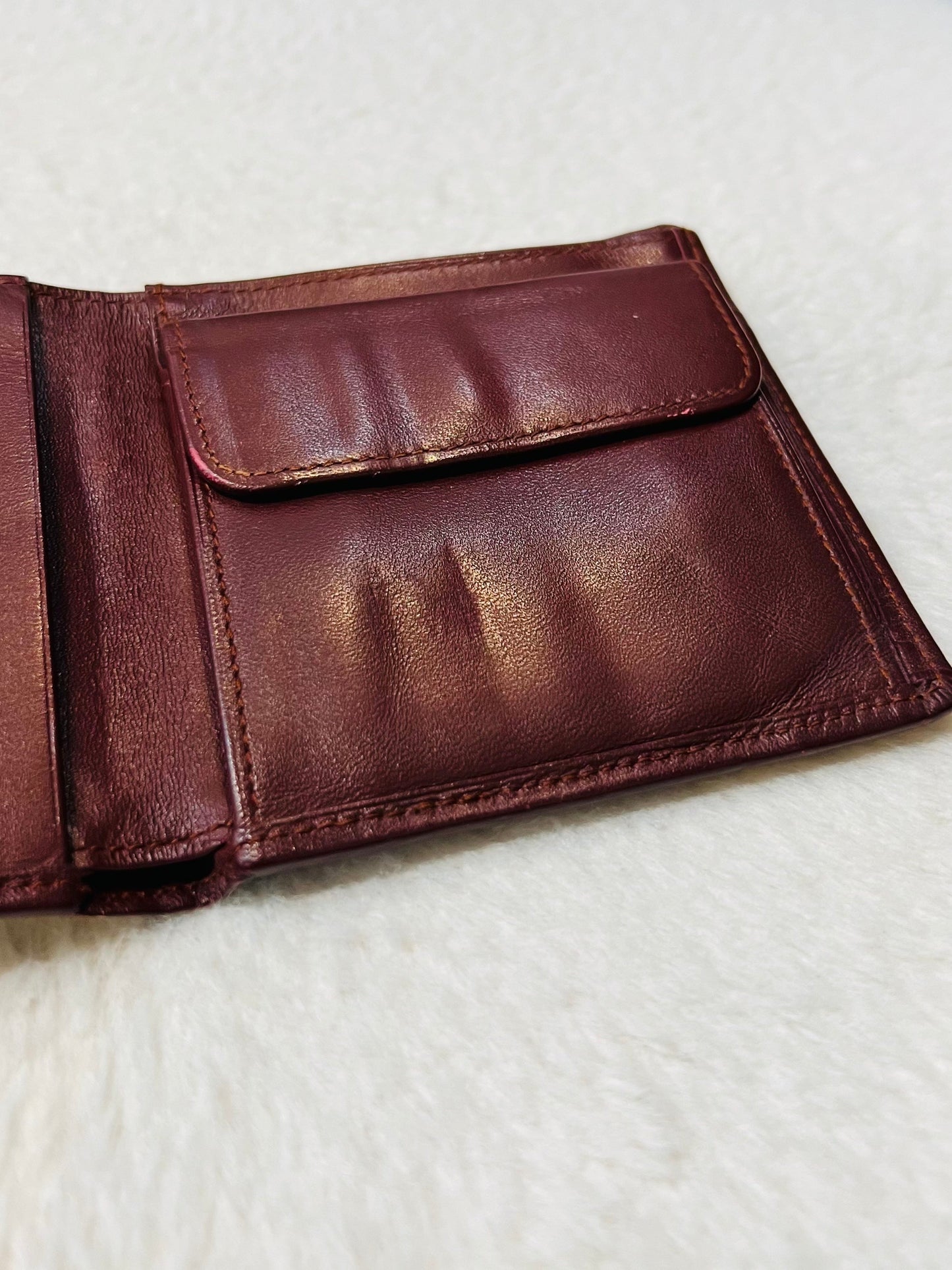 CARTIER VINTAGE MUST DE CARTIER LEATHER BI-FOLD WALLET