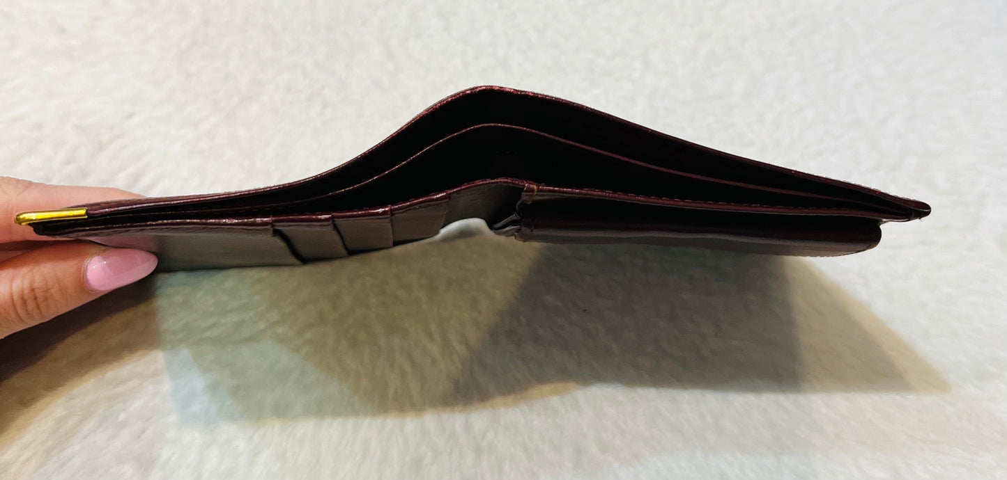 CARTIER VINTAGE MUST DE CARTIER LEATHER BI-FOLD WALLET
