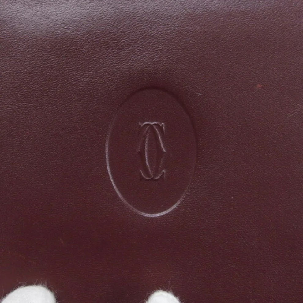 CARTIER VINTAGE MUST DE CARTIER LEATHER BI-FOLD WALLET