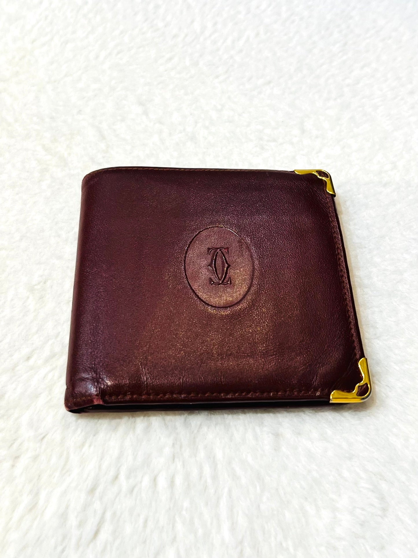 CARTIER VINTAGE MUST DE CARTIER LEATHER BI-FOLD WALLET