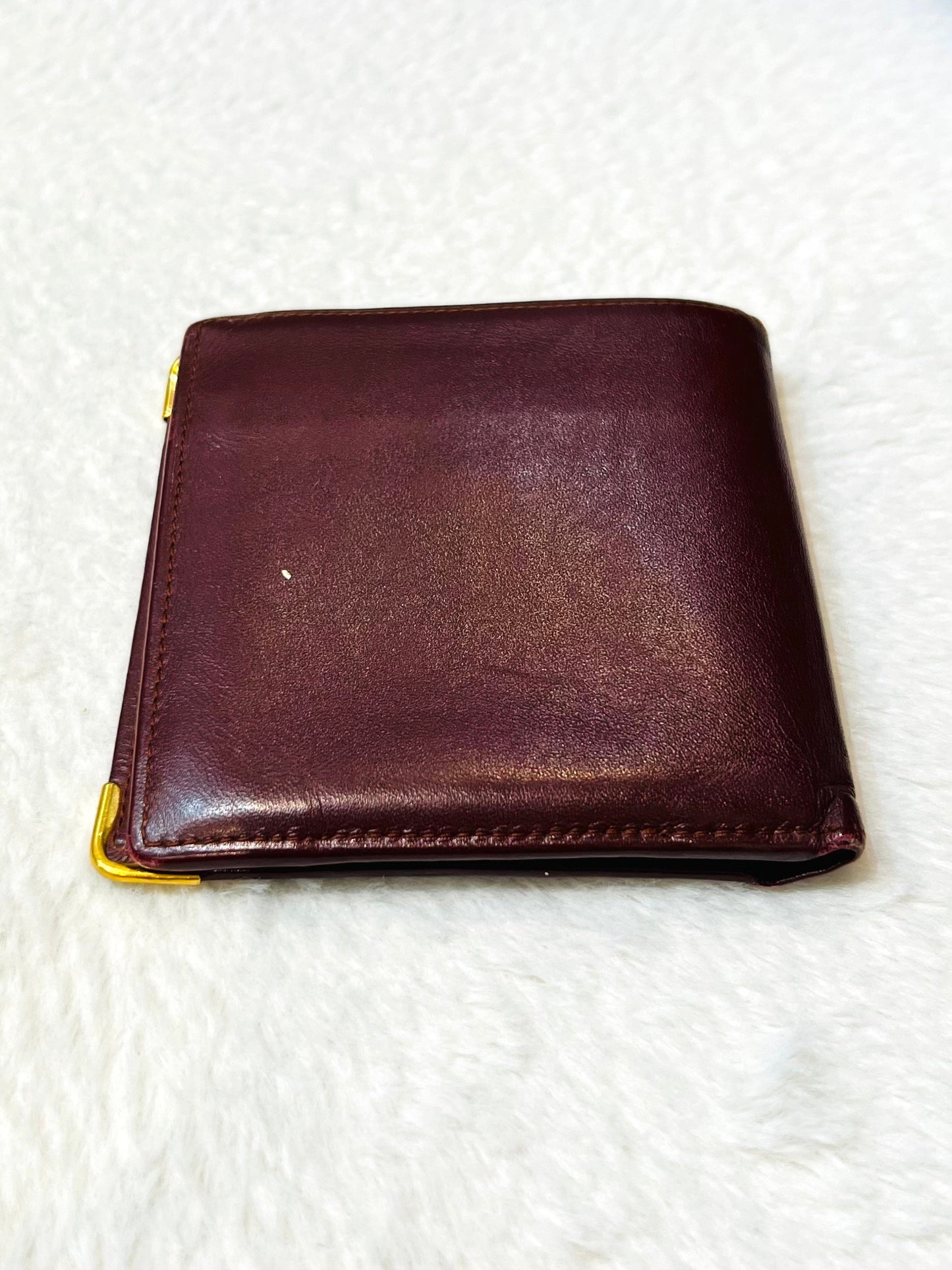 CARTIER VINTAGE MUST DE CARTIER LEATHER BI-FOLD WALLET