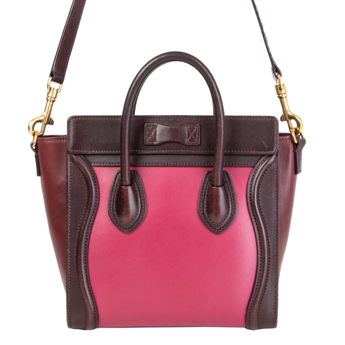 Céline Calfskin Nano Luggage Crossbody Bag