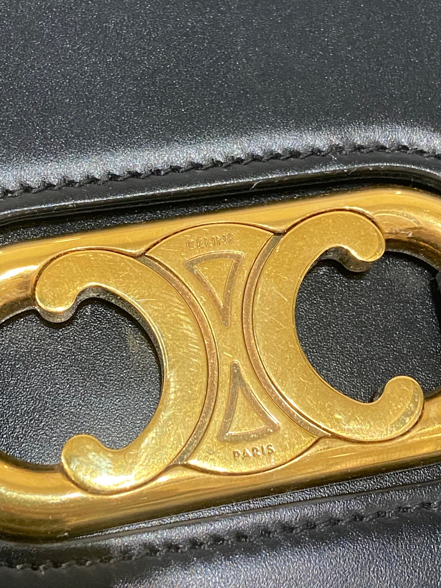 CÉLINE MAILLON TRIOMPHE CALFSKIN LEATHER BAG