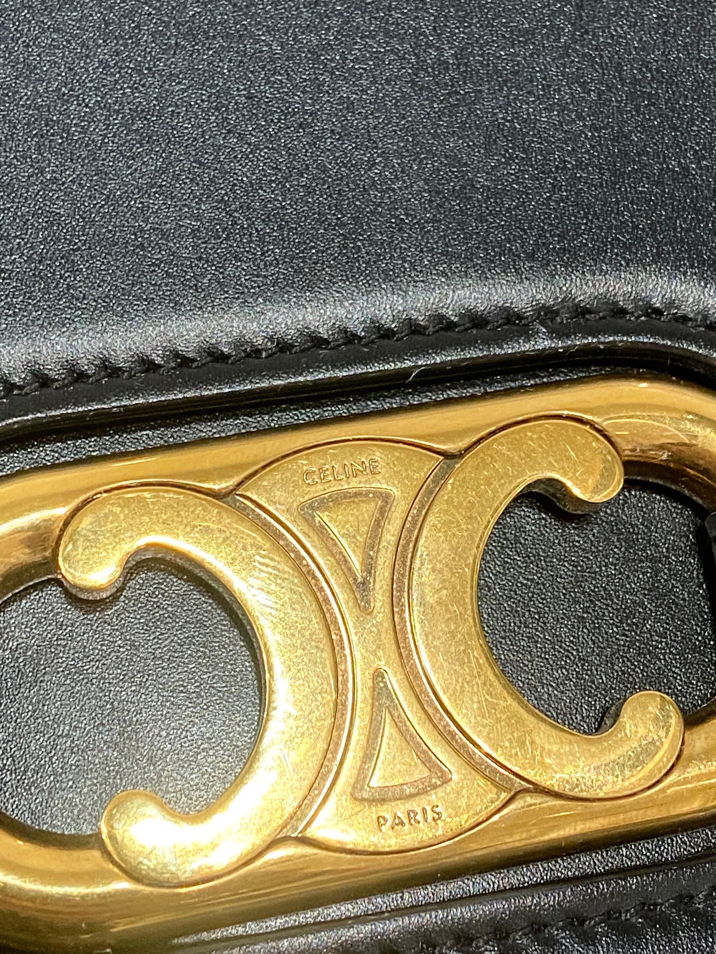 CÉLINE MAILLON TRIOMPHE CALFSKIN LEATHER BAG