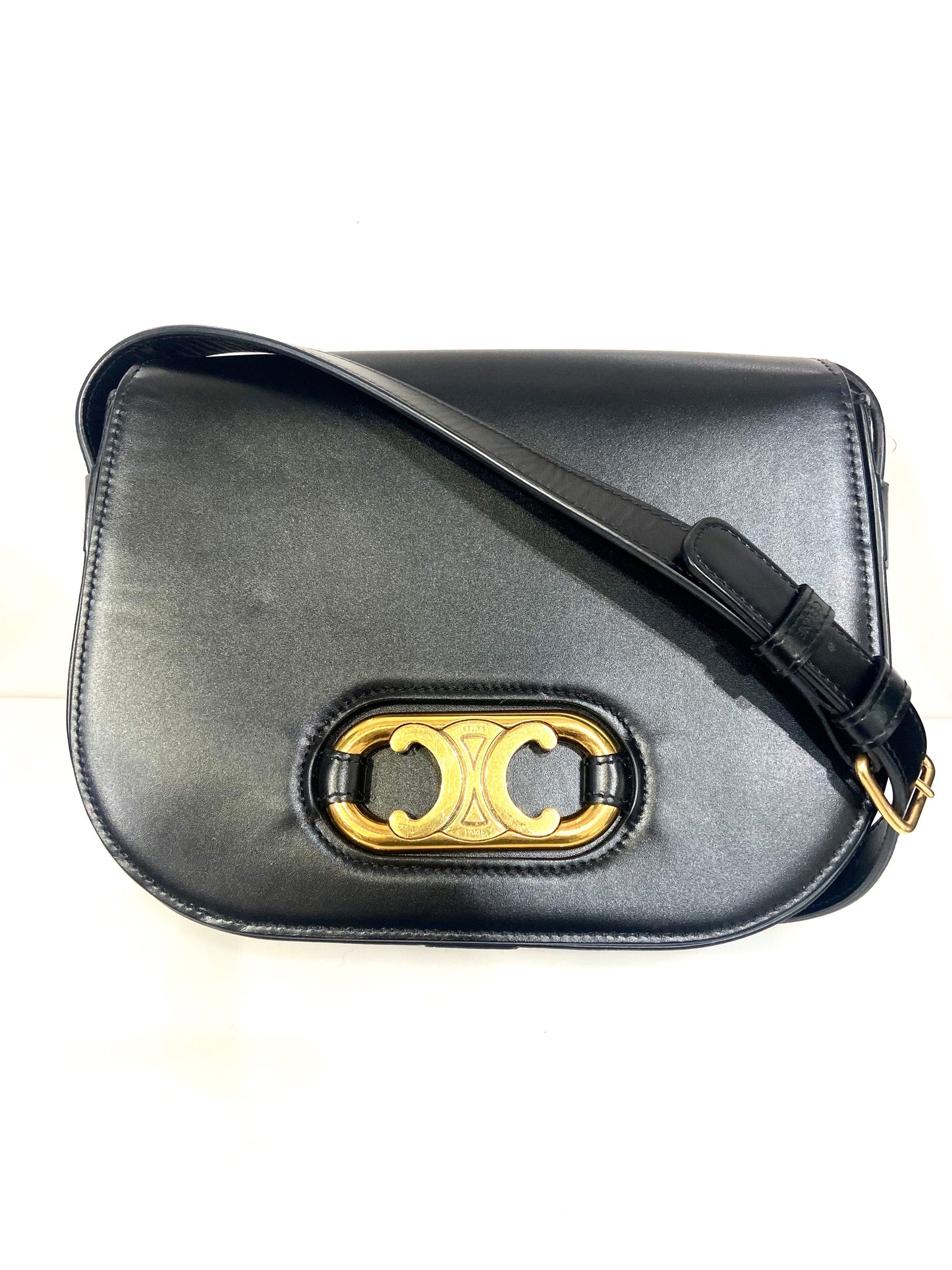 CÉLINE MAILLON TRIOMPHE CALFSKIN LEATHER BAG