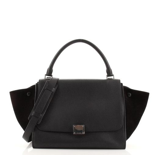 Céline Drummed Trapeze Bag