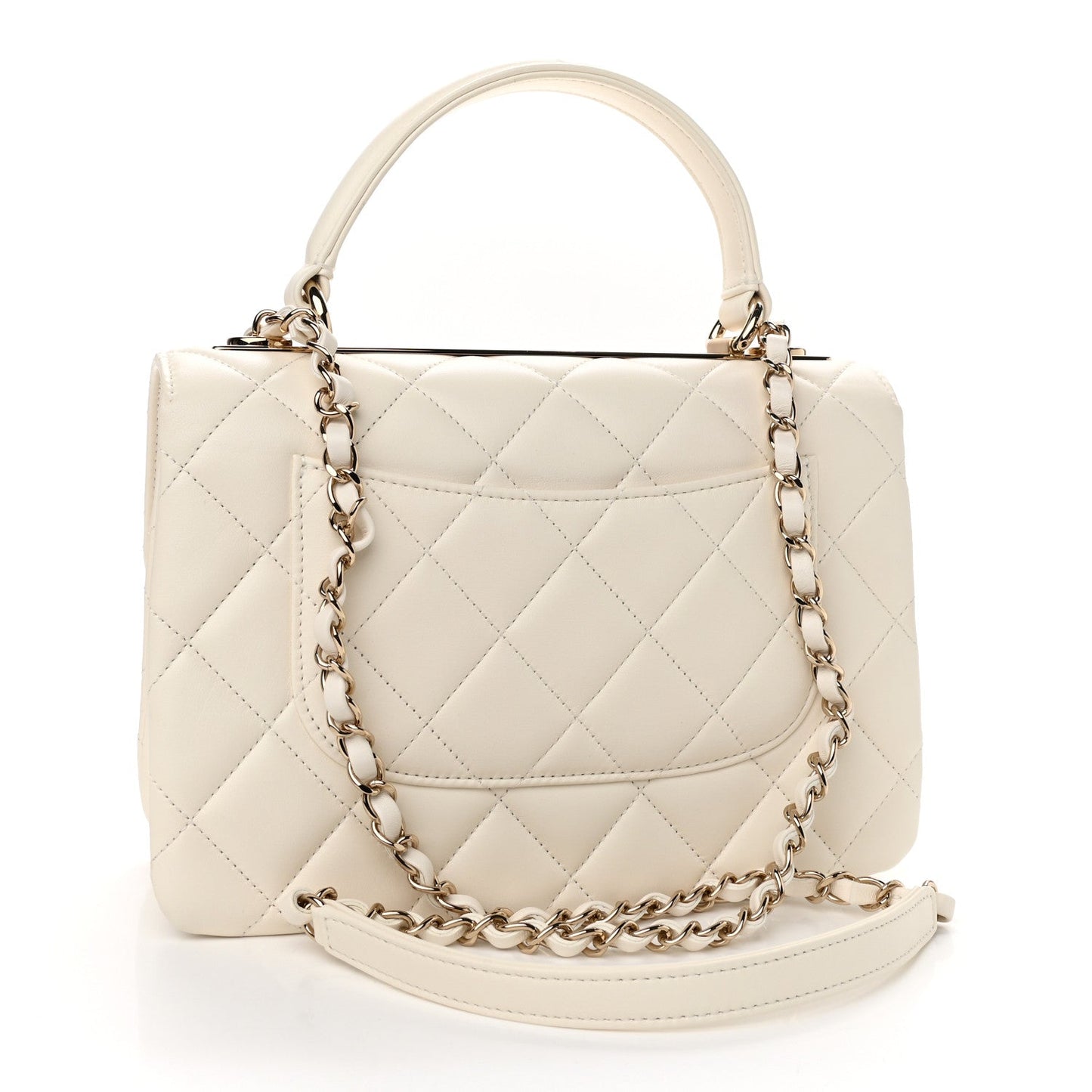 CHANEL QUILTED LAMBSKIN SMALL TRENDY CC HANDLE FLAP BAG