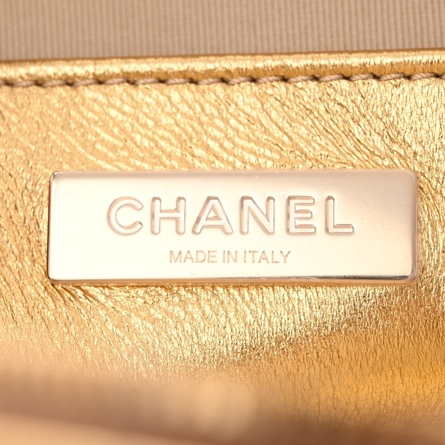 CHANEL CC METALLIC LAMBSKIN QUILTED WALK OF FAME STAR BAG