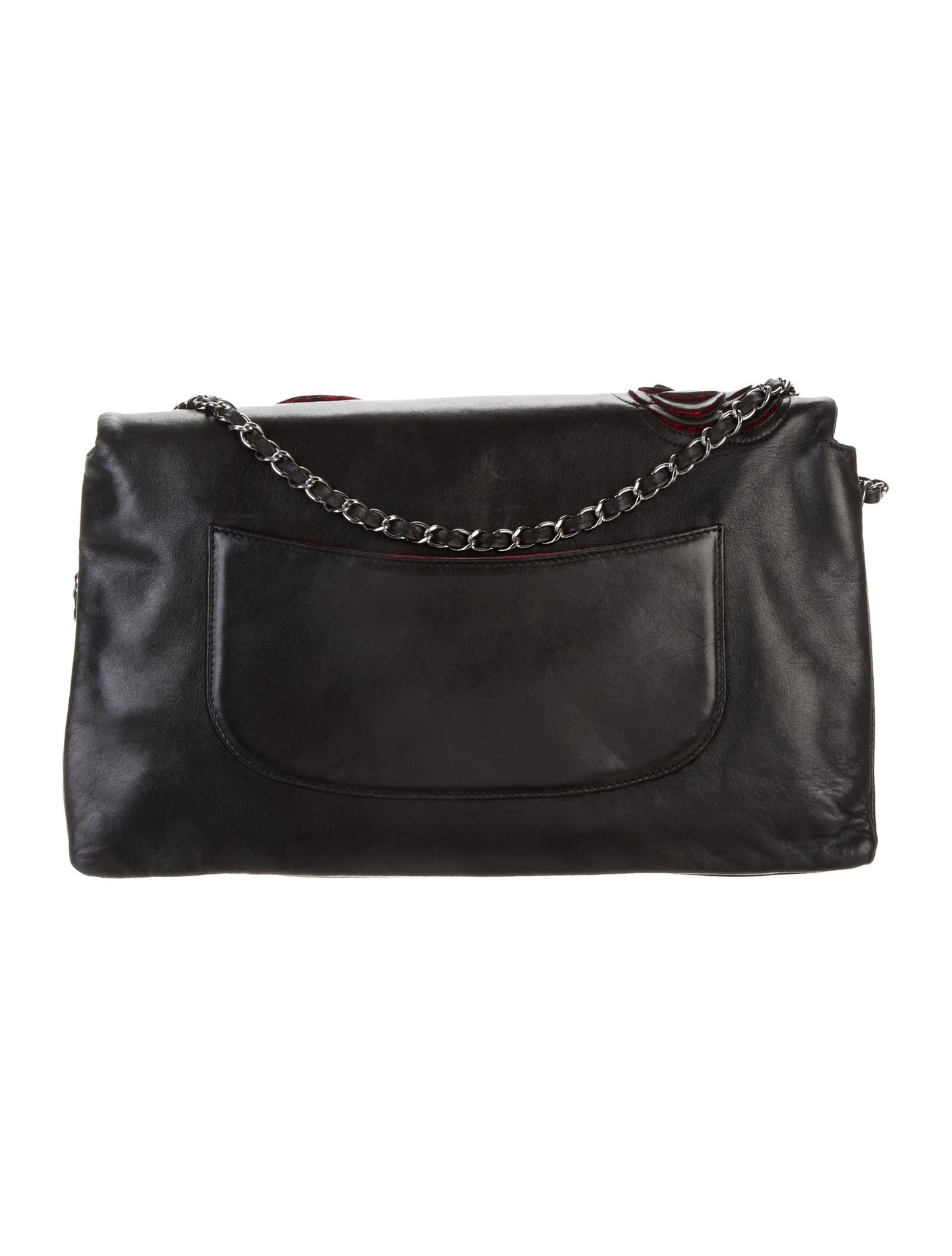 CHANEL PARIS SHANGHAI CAMELLIA FLAP BAG-HS