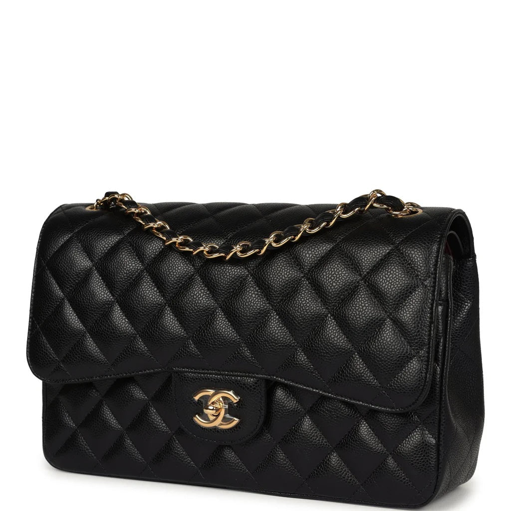 CHANEL CAVIAR QUILTED CLASSIC JUMBO DOUBLE FLAP BAG