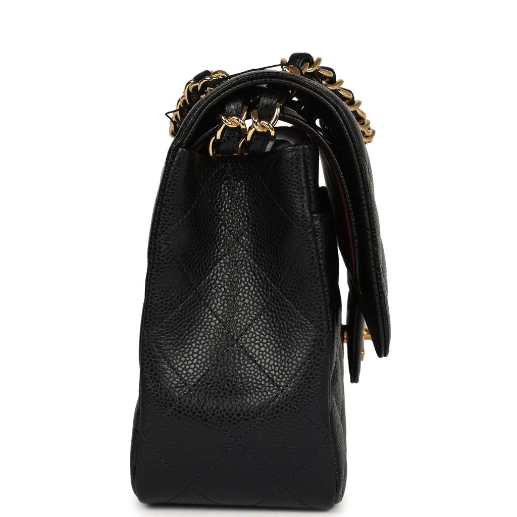 CHANEL CAVIAR QUILTED CLASSIC JUMBO DOUBLE FLAP BAG