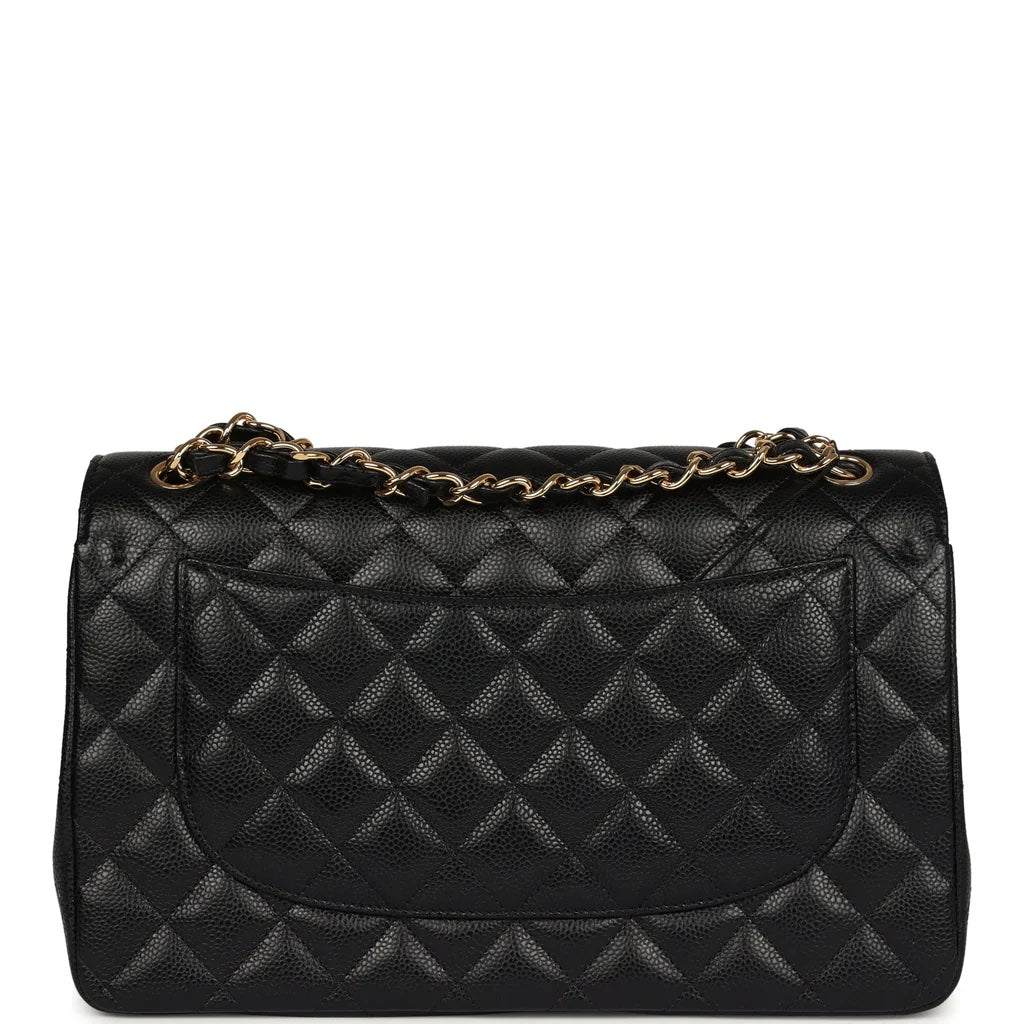 CHANEL CAVIAR QUILTED CLASSIC JUMBO DOUBLE FLAP BAG