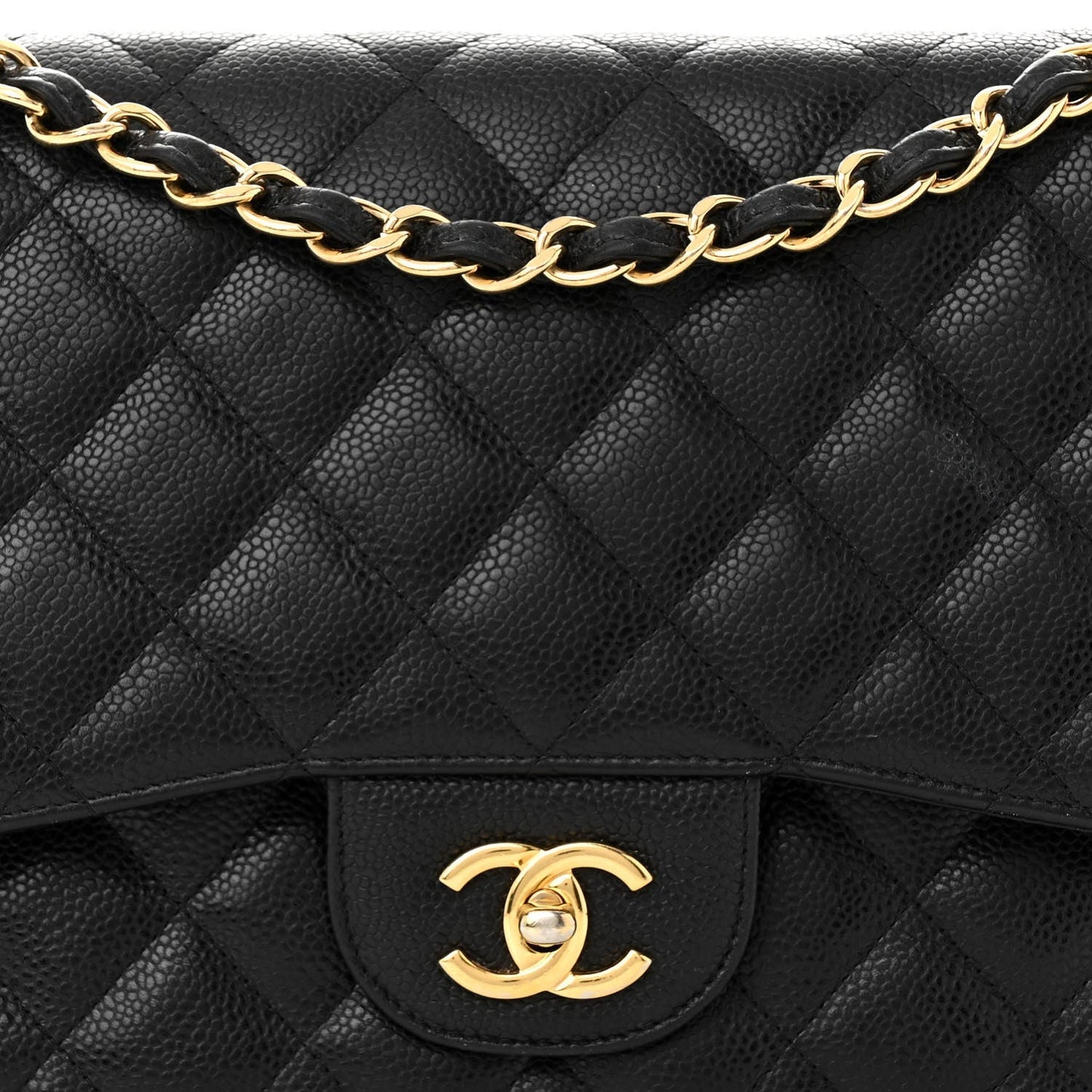CHANEL CAVIAR QUILTED CLASSIC JUMBO DOUBLE FLAP BAG