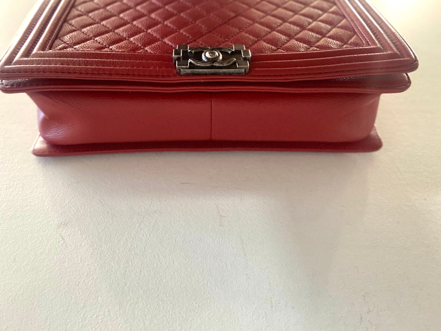 CHANEL CAVIAR QUILTED LEATHER LARGE BOY BAG