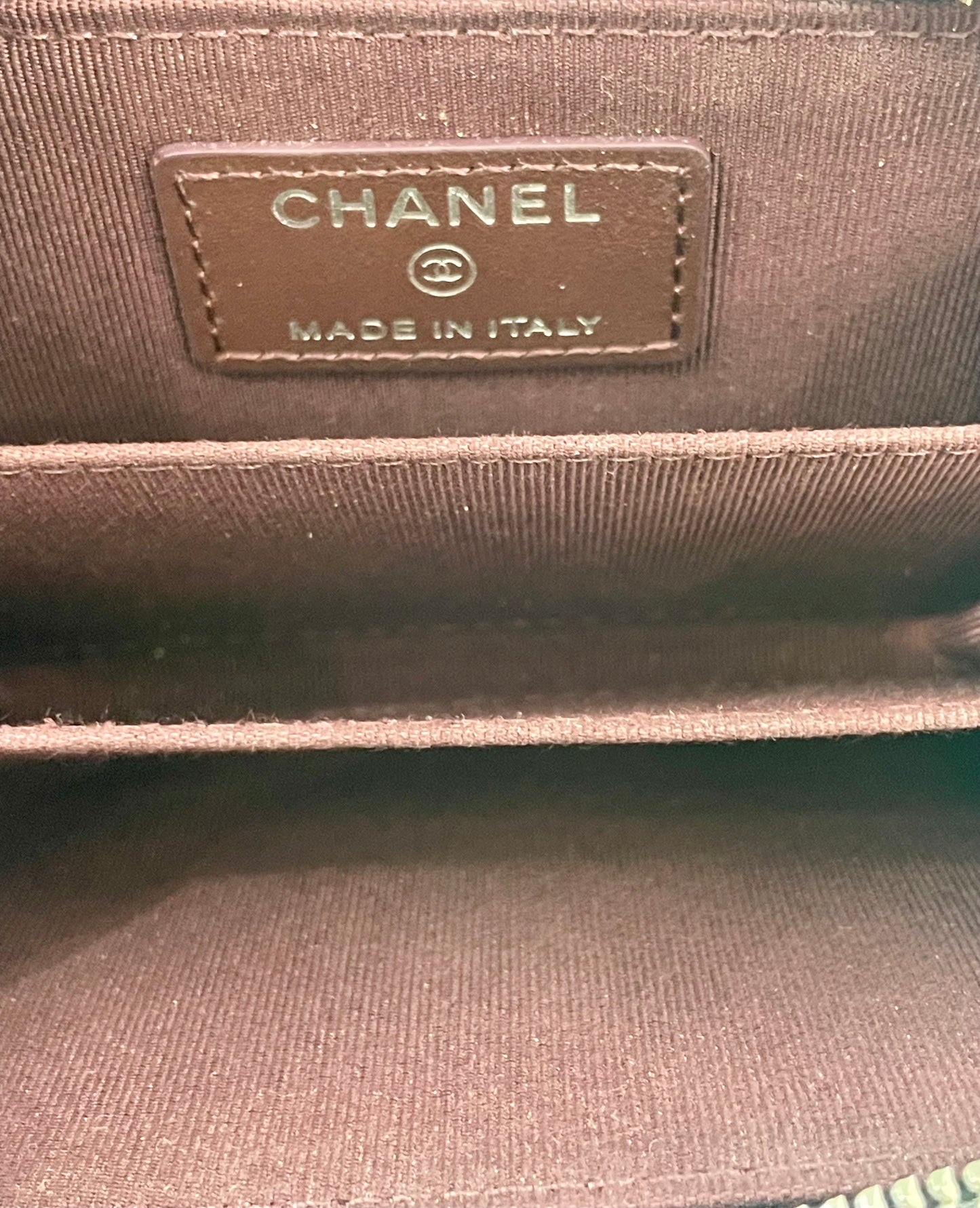 CHANEL CAVIAR QUILTED LEATHER ZIP COIN PURSE