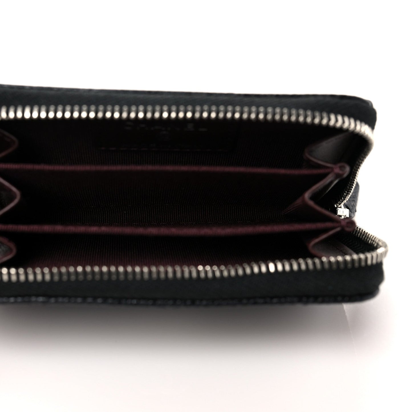 CHANEL CAVIAR QUILTED LEATHER ZIP COIN PURSE