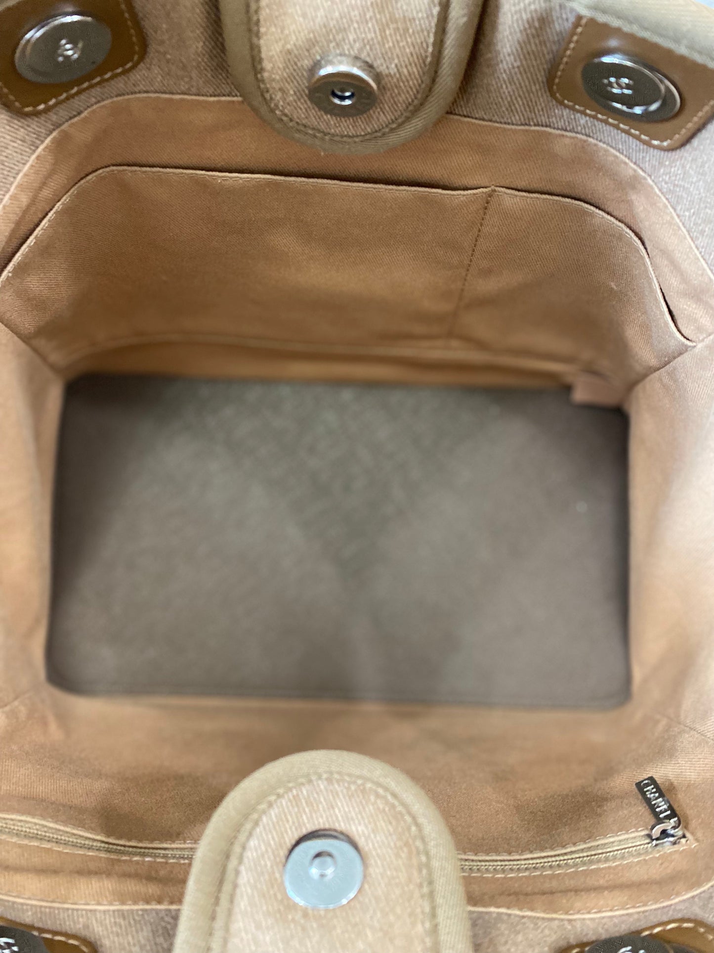 CHANEL CC DEAUVILLE CC CANVAS TOTE BAG