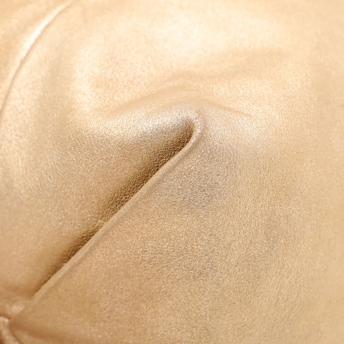 CHANEL CC METALLIC GOLD LAMBSKIN LEATHER HOBO BAG