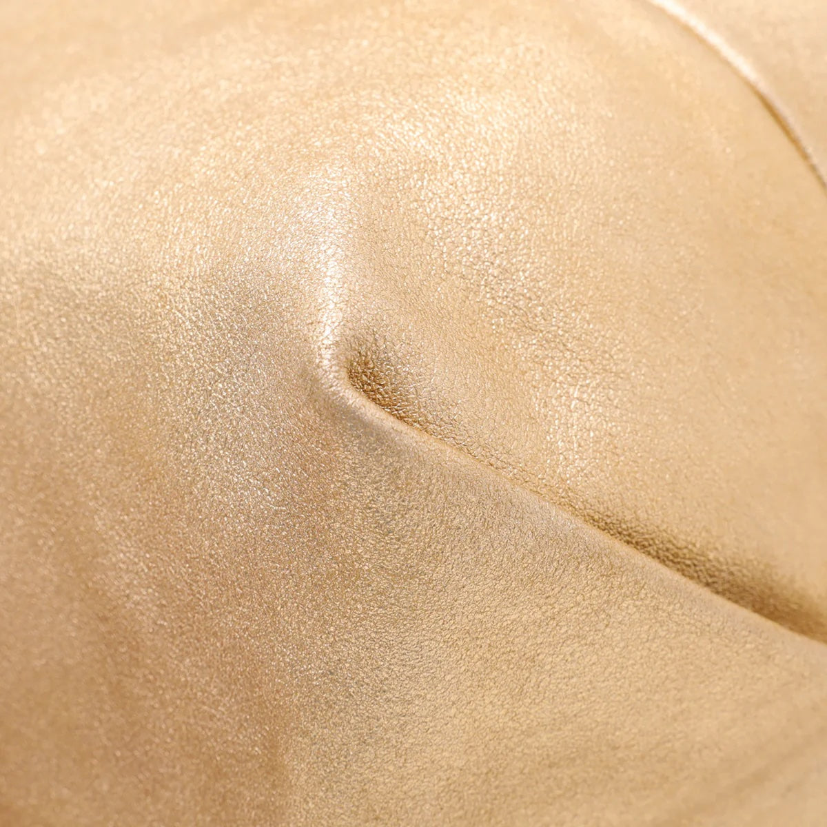 CHANEL CC METALLIC GOLD LAMBSKIN LEATHER HOBO BAG