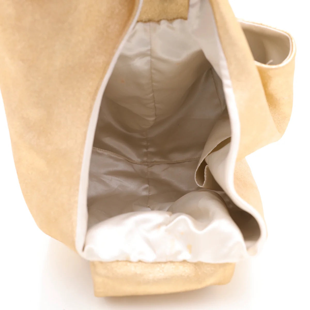CHANEL CC METALLIC GOLD LAMBSKIN LEATHER HOBO BAG