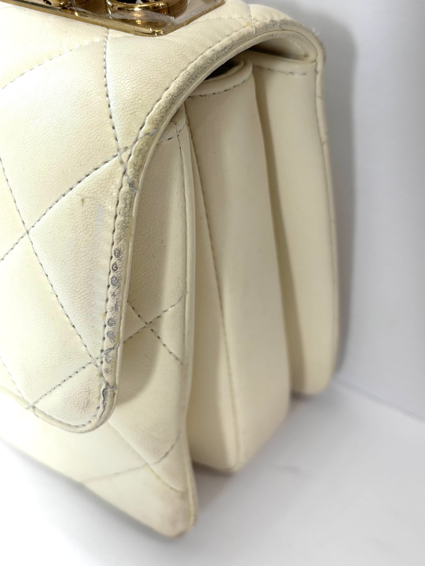 CHANEL QUILTED LAMBSKIN SMALL TRENDY CC HANDLE FLAP BAG