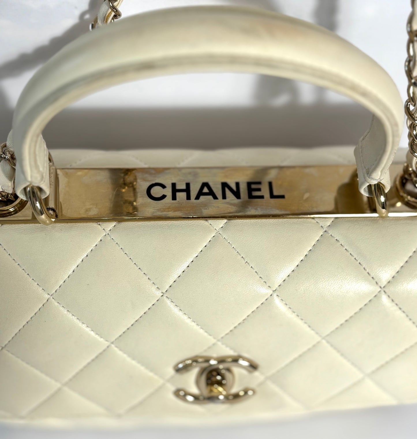 CHANEL QUILTED LAMBSKIN SMALL TRENDY CC HANDLE FLAP BAG