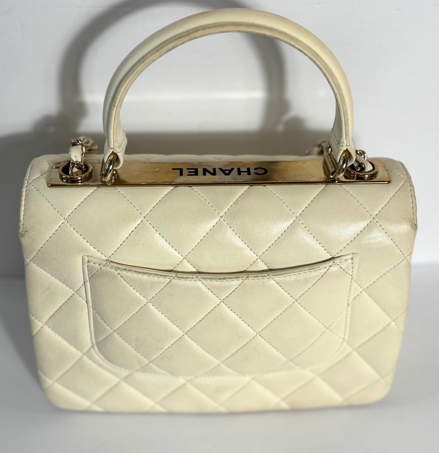 CHANEL QUILTED LAMBSKIN SMALL TRENDY CC HANDLE FLAP BAG