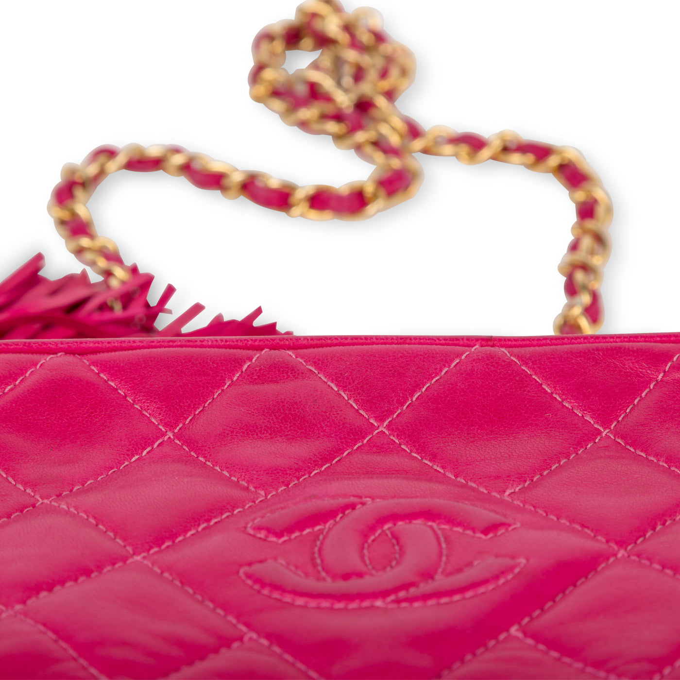 Chanel Vintage Lambskin Tassel Bag